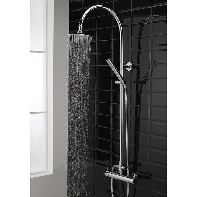 Hudson Reed Thermostatic Bar Valve with Eternity Shower Kit - Chrome  Feature Large Image