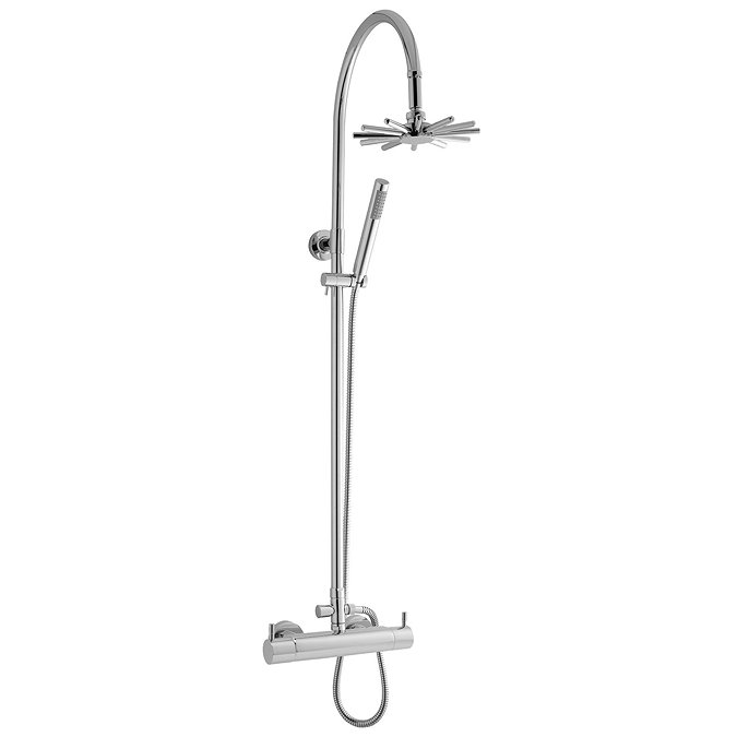 Hudson Reed Thermostatic Bar Valve with Infinity Shower Kit - Chrome Large Image