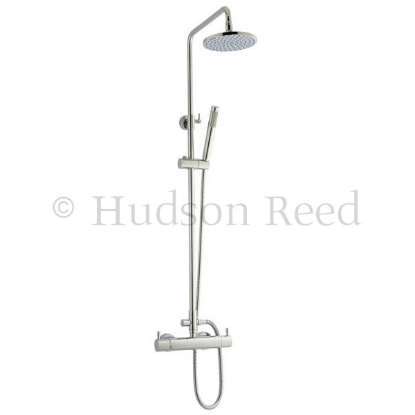 Hudson Reed Thermostatic Bar Valve with Pro I Telescopic Shower Kit ...