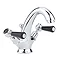 Hudson Reed Topaz Black Lever Mono Basin Mixer Tap + Pop Up Waste Large Image