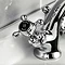 Hudson Reed Topaz Black Mono Basin Mixer Tap + Pop Up Waste  In Bathroom Large Image