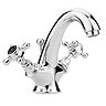 Hudson Reed Topaz Black Mono Basin Mixer Tap + Pop Up Waste Large Image