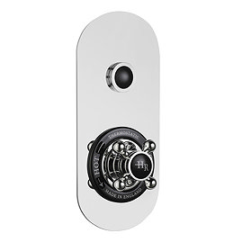 Hudson Reed Topaz Black Traditional One Outlet Push-Button Shower Valve - CPB6310 Large Image