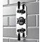 Hudson Reed Topaz Black Triple Concealed Thermostatic Shower Valve - BTSVT003 Profile Large Image