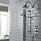 Hudson Reed Topaz Black Triple Concealed Thermostatic Shower Valve - BTSVT003 Standard Large Image