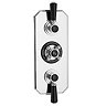 Hudson Reed Topaz Black Triple Concealed Thermostatic Shower Valve - BTSVT003 Large Image