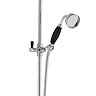 Hudson Reed Topaz Black Triple Thermostatic Shower Valve with Rigid Riser Kit + Bath Spout  Feature 