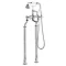 Hudson Reed Topaz Bath Shower Mixer with Extended Leg Set - Chrome Large Image