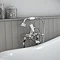 Hudson Reed Topaz Freestanding Bath Shower Mixer - Chrome  In Bathroom Large Image