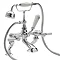 Hudson Reed Topaz Lever Deck Mounted Bath Shower Mixer Tap + Shower Kit Large Image