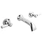 Hudson Reed Topaz Lever Wall Mounted Bath Spout + Stop Taps BC309DL Large Image