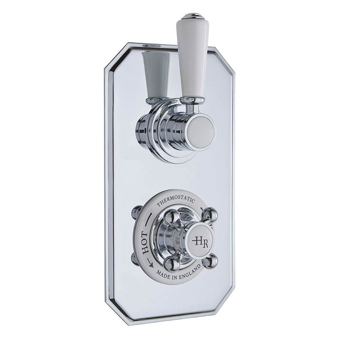 Hudson Reed Topaz Traditional Twin Concealed Valve with Luxury Rigid Riser Kit  Profile Large Image