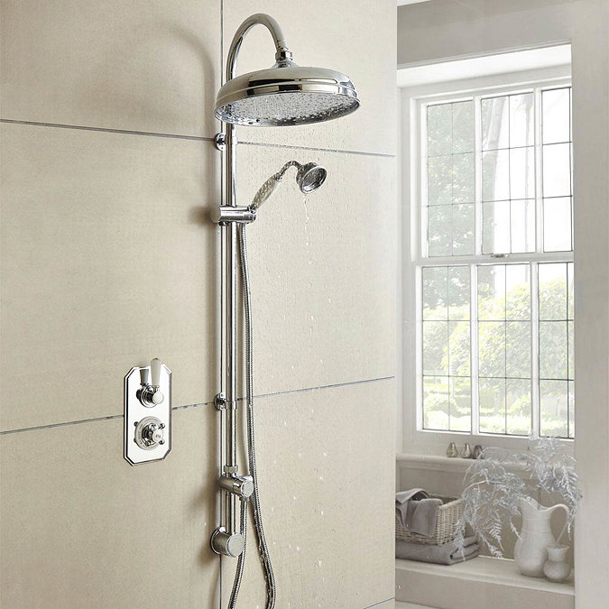 Hudson Reed Topaz Traditional Twin Concealed Valve with Luxury Rigid Riser Kit Large Image