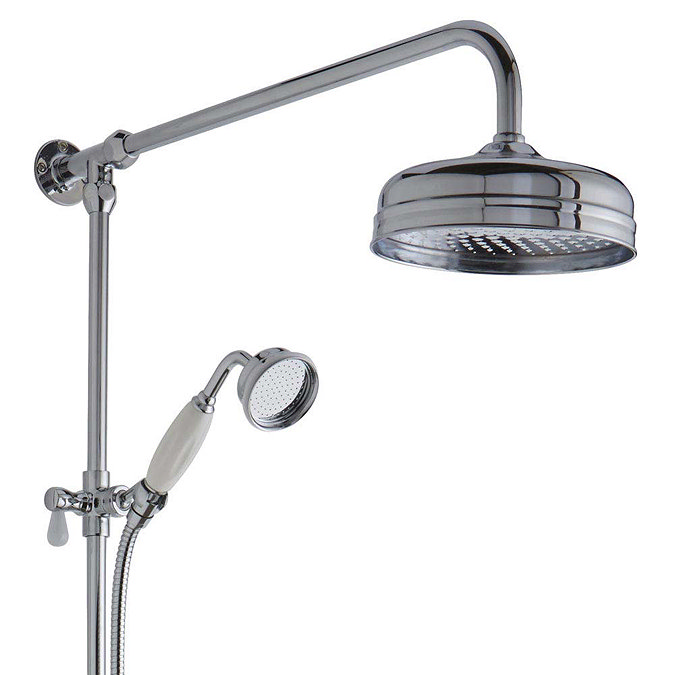 Hudson Reed Topaz Triple Thermostatic Shower Valve with Rigid Riser Kit & Bath Spout - TSVT103 Feature Large Image