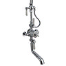 Hudson Reed Topaz Triple Thermostatic Shower Valve with Rigid Riser Kit & Bath Spout - TSVT103  Standard Large Image