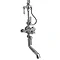 Hudson Reed Topaz Triple Thermostatic Shower Valve with Rigid Riser Kit & Bath Spout - TSVT103  Standard Large Image