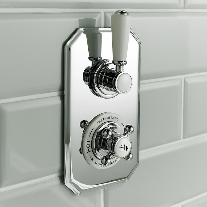 Hudson Reed Topaz Twin Concealed Thermostatic Shower Valve with Diverter