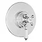 Hudson Reed Topaz White Dual Concealed Thermostatic Shower Valve Chrome - TSVT006 Large Image