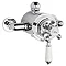 Hudson Reed Topaz White Dual Exposed Thermostatic Shower Valve Chrome - TSVT104 Large Image