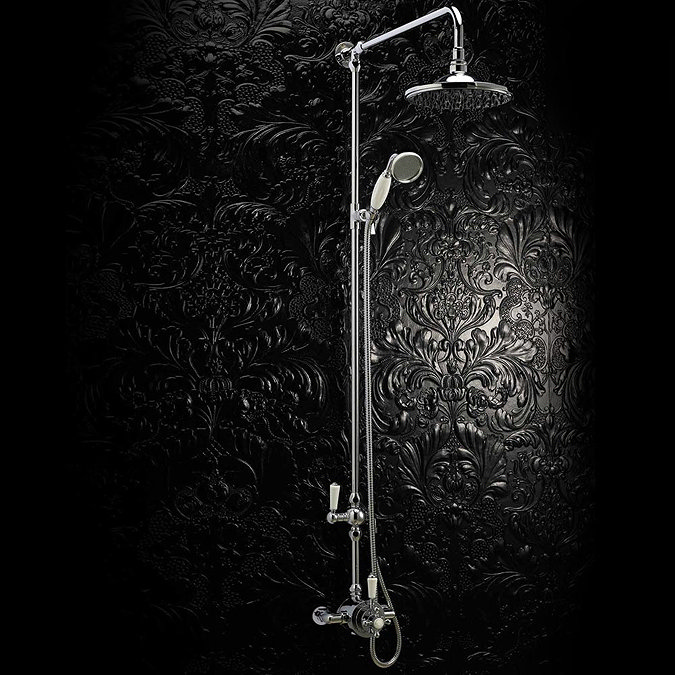 Premier Traditional Dual Exposed Thermostatic Shower Valve - Chrome - A3091E  Profile Large Image