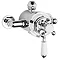 Premier Traditional Dual Exposed Thermostatic Shower Valve - Chrome - A3091E Large Image