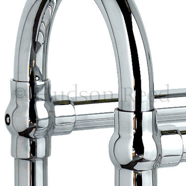 Hudson Reed Traditional Senator Floor Mounted Radiator - Chrome - HT308 Profile Large Image