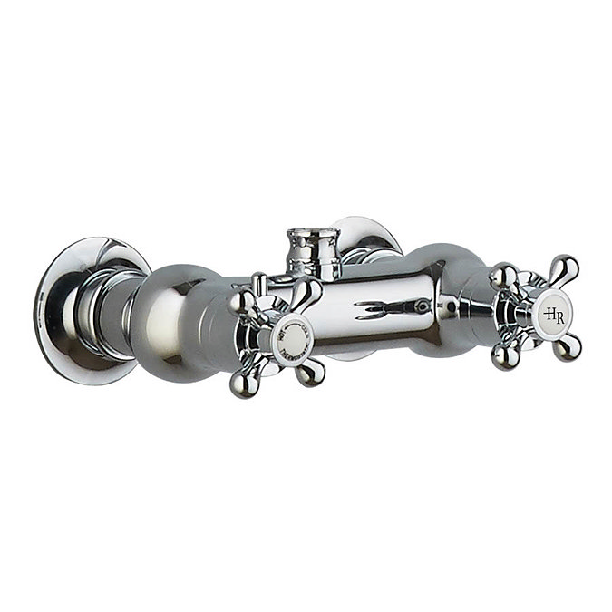 Hudson Reed Traditional Thermostatic Shower Valve with Rigid Riser & Fixed Head - A3118 Profile Lar
