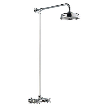 Hudson Reed Traditional Thermostatic Shower Valve with Rigid Riser & Fixed Head - A3118  Profile Lar