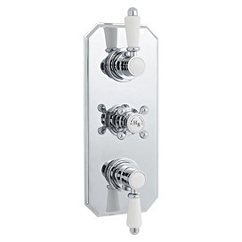 Hudson Reed Traditional Triple Concealed Thermostatic Shower Valve - A3035 Large Image