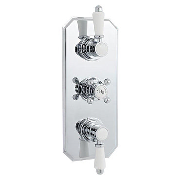 Hudson Reed Traditional Triple Concealed Thermostatic Shower Valve - A3035  Profile Large Image