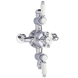 Hudson Reed Traditional Triple Exposed Thermostatic Shower Valve - A3089E Medium Image