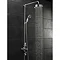 Hudson Reed Triple Exposed Thermostatic Shower Valve w/ Luxury Rigid Riser Kit Feature Large Image