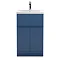 Hudson Reed Urban Satin Blue 500mm Floor Standing 2-Door/Drawer Vanity Unit - URB301A Large Image