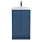 Hudson Reed Urban Satin Blue 500mm Floor Standing 2-Door Vanity Unit - URB307A Large Image