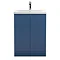 Hudson Reed Urban Satin Blue 600mm Floor Standing 2-Door Vanity Unit - URB308A Large Image