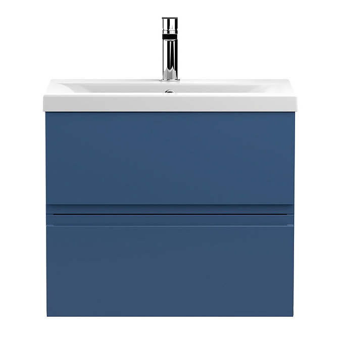 Hudson Reed Urban Satin Blue 600mm Wall Hung 2-Drawer Vanity Unit - URB304A Large Image