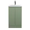 Hudson Reed Urban Satin Green 500mm Floor Standing 2-Door Vanity Unit - URB807A   Large Image