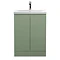 Hudson Reed Urban Satin Green 600mm Floor Standing 2-Door Vanity Unit - URB808A Large Image