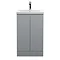 Hudson Reed Urban Satin Grey 500mm Floor Standing 2-Door Vanity Unit - URB207A Large Image