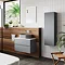 Hudson Reed Urban Satin Grey Wall Hung Tall Unit - URB262  Profile Large Image