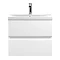 Hudson Reed Urban Satin White 600mm Wall Hung 2-Drawer Vanity Unit - URB104A Large Image