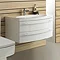 Hudson Reed Vanguard Basin & Cabinet - White Gloss W920 x D520mm - FVA002 Large Image