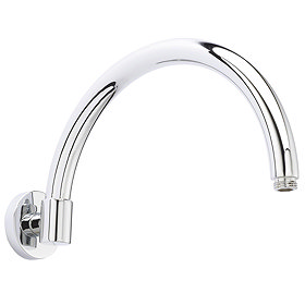 Hudson Reed Curved Wall Mounted Shower Arm - Chrome - ARM06 Large Image