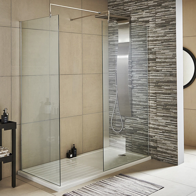 Hudson Reed 1950mm Wet Room Screen - Various Sizes  Profile Large Image
