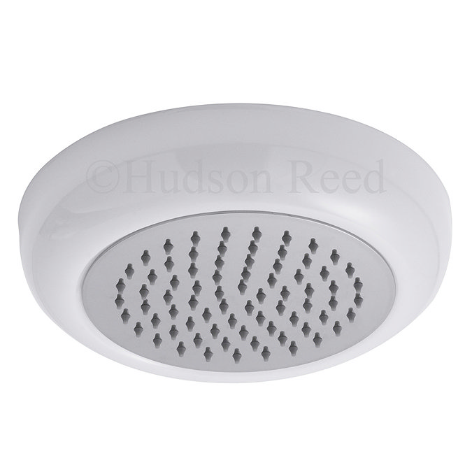Hudson Reed - White 280mm Flush Mounted Ceiling Shower Head - HEAD79 Large Image