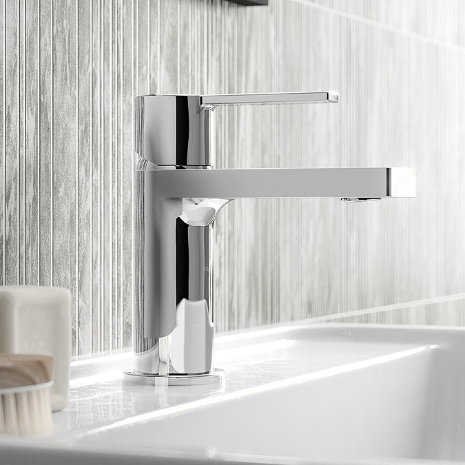 Hudson Reed Willow Mono Basin Mixer + Waste - WIL305 Profile Large Image