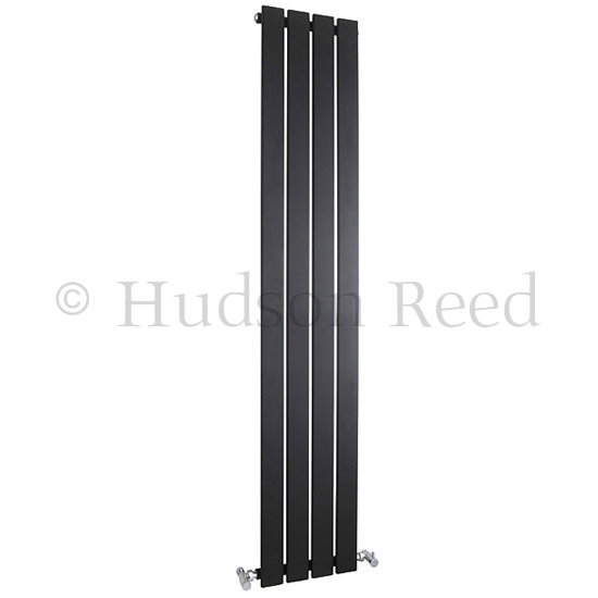 Hudson Reed Zenith Designer Radiator - Matt Black - HLA85 Large Image