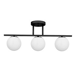 Huxley Ceiling Mounted Light Matt Black + White