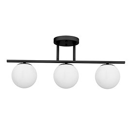 Huxley Ceiling Mounted Light Matt Black + White