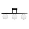 Huxley Ceiling Mounted Light Matt Black + White